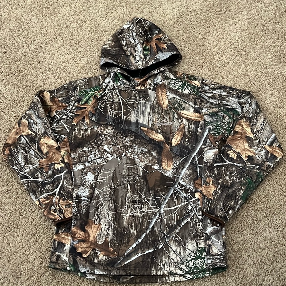 Realtree edge fleece sweatshirt, size extra large